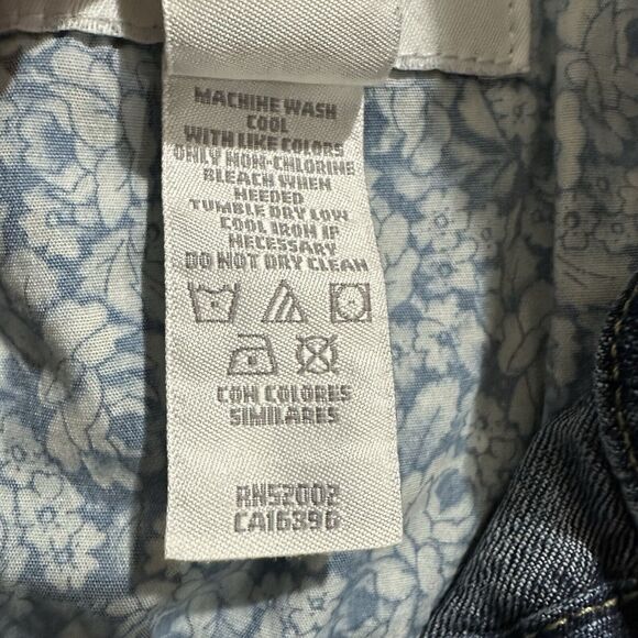 Liz Claiborne Denim Jacket Women's Petite Medium Jean Button Cotton Pockets Y2K - Picture 4 of 8
